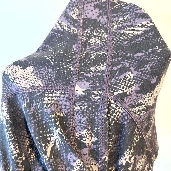 Lululemon Align Pant II 25” Rip Wave Purple Thunder Black Size 4 - Picture 12 of 13